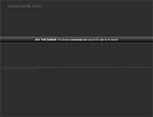 Tablet Screenshot of caminante.com